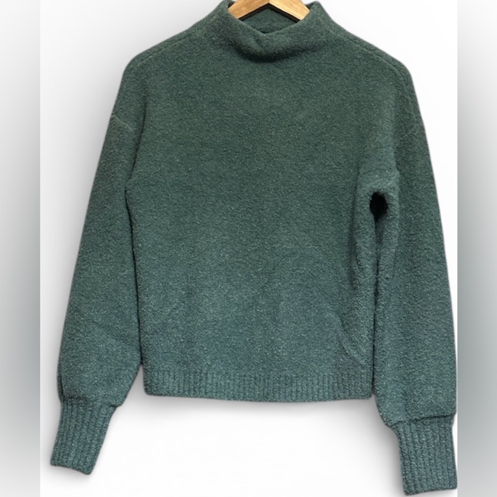NWT MARLED WOMENS SOFT COWL NECK SWEATER TEAL/GREEN SIZE XS.